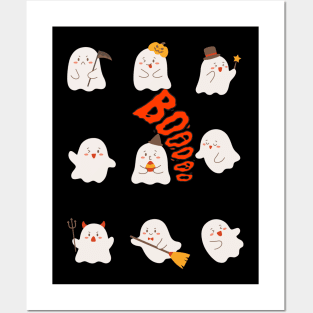 It's Boo Time Shirt, Funny T-Shirt, Cute Ghosts Tee, Halloween Gift Ideas Posters and Art